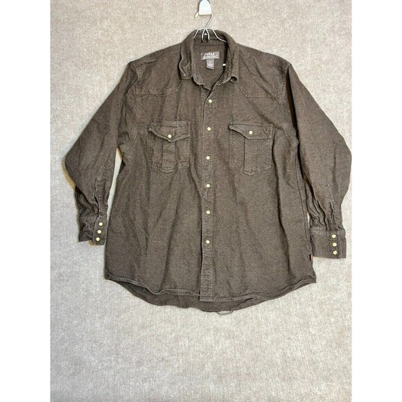 Moose Creek XL Pearl Snap Heavy Cotton Flannel Shirt/Shacket Western Outdoor‎ - Picture 1 of 10